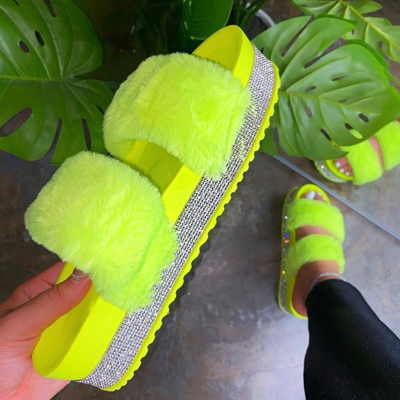 White Bamboo Bottom Platform Sandals main image 0